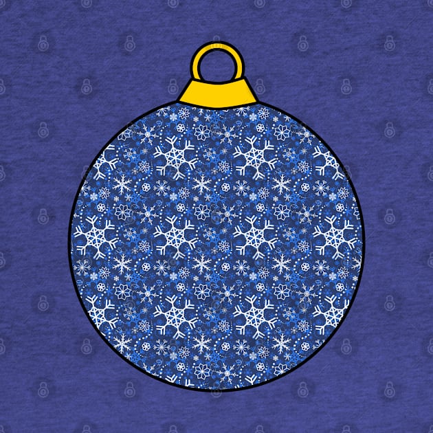 Christmas ornament Snow Blue by Nicostore